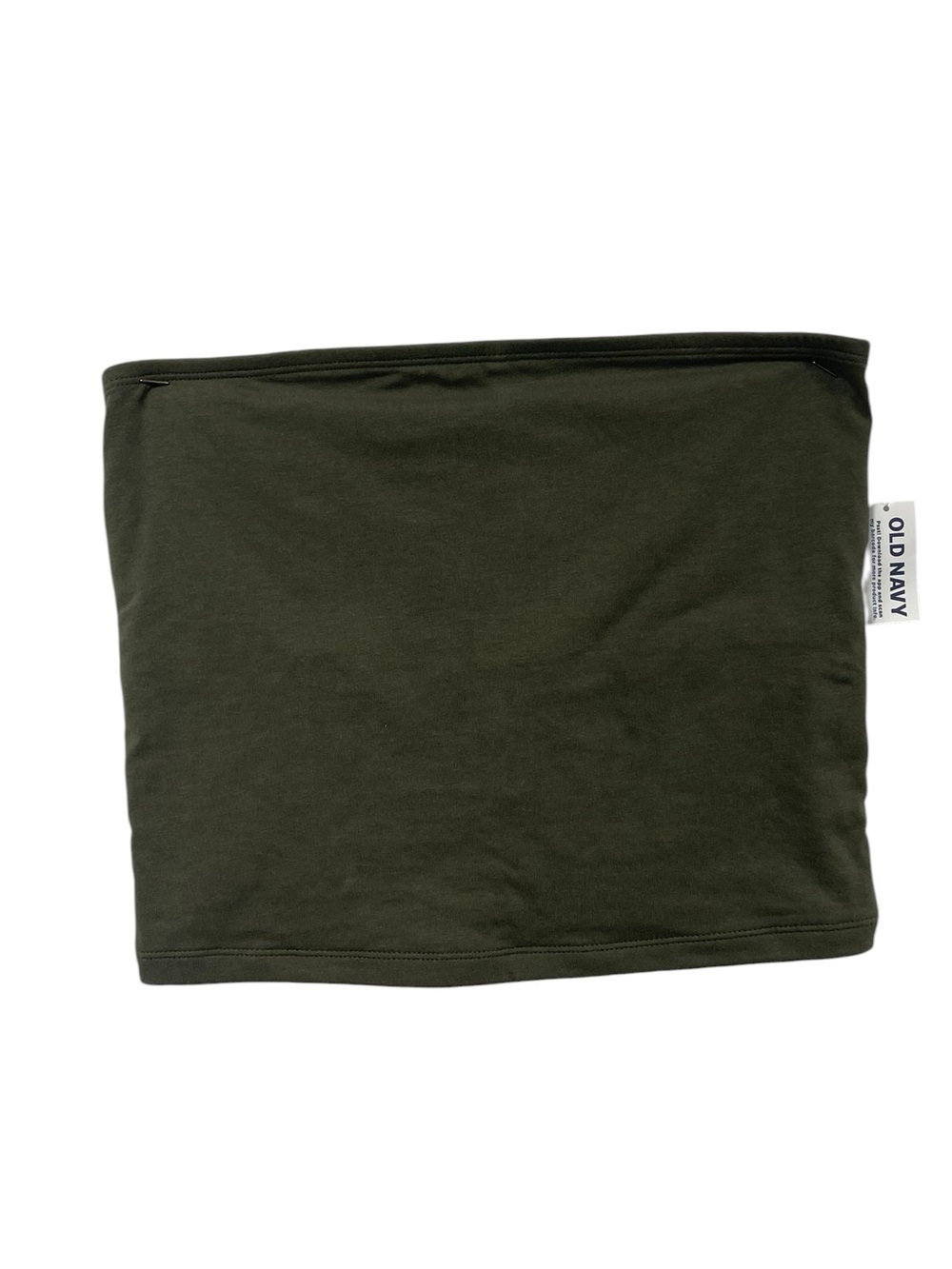 Old Navy Olive Tube Top LG Strapless NWT Surplus Minimal Casual